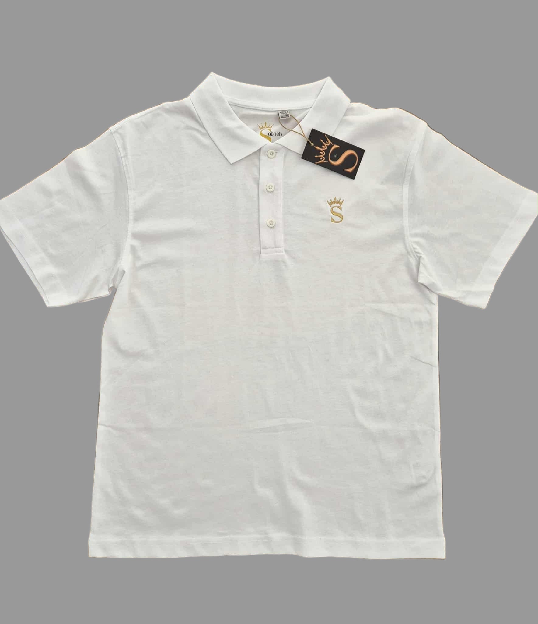 Men's Sobriety Embroidered Premium Polo Shirt